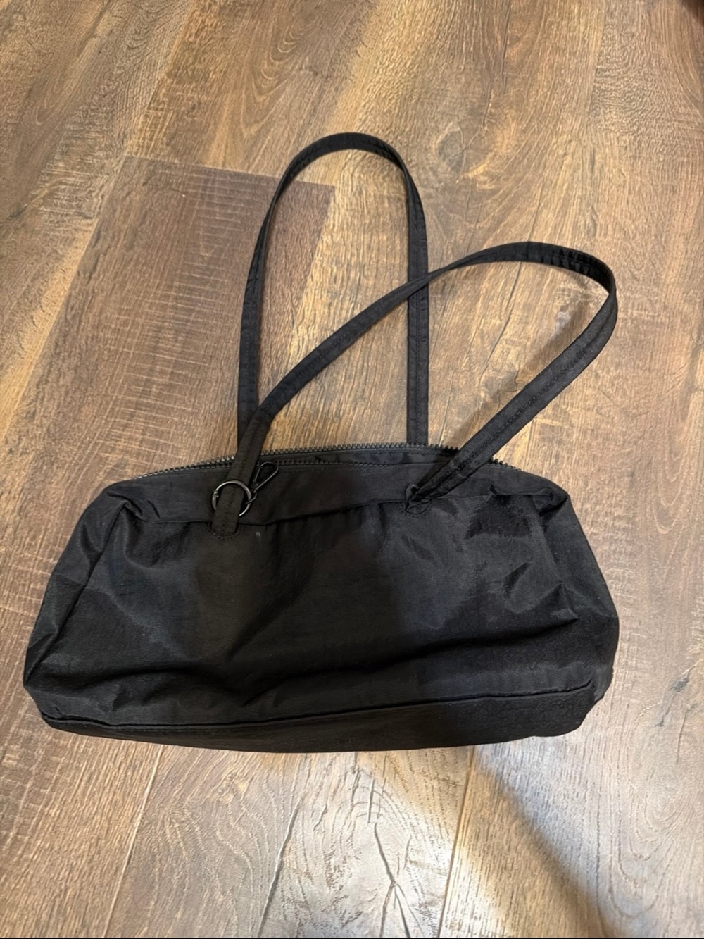 BAGGU Black Nylon Shoulder Tote